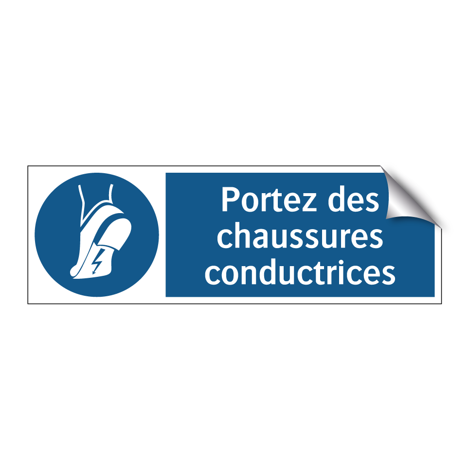 Portez des chaussures conductrices