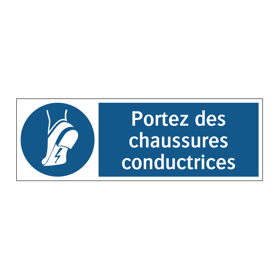 Portez des chaussures conductrices