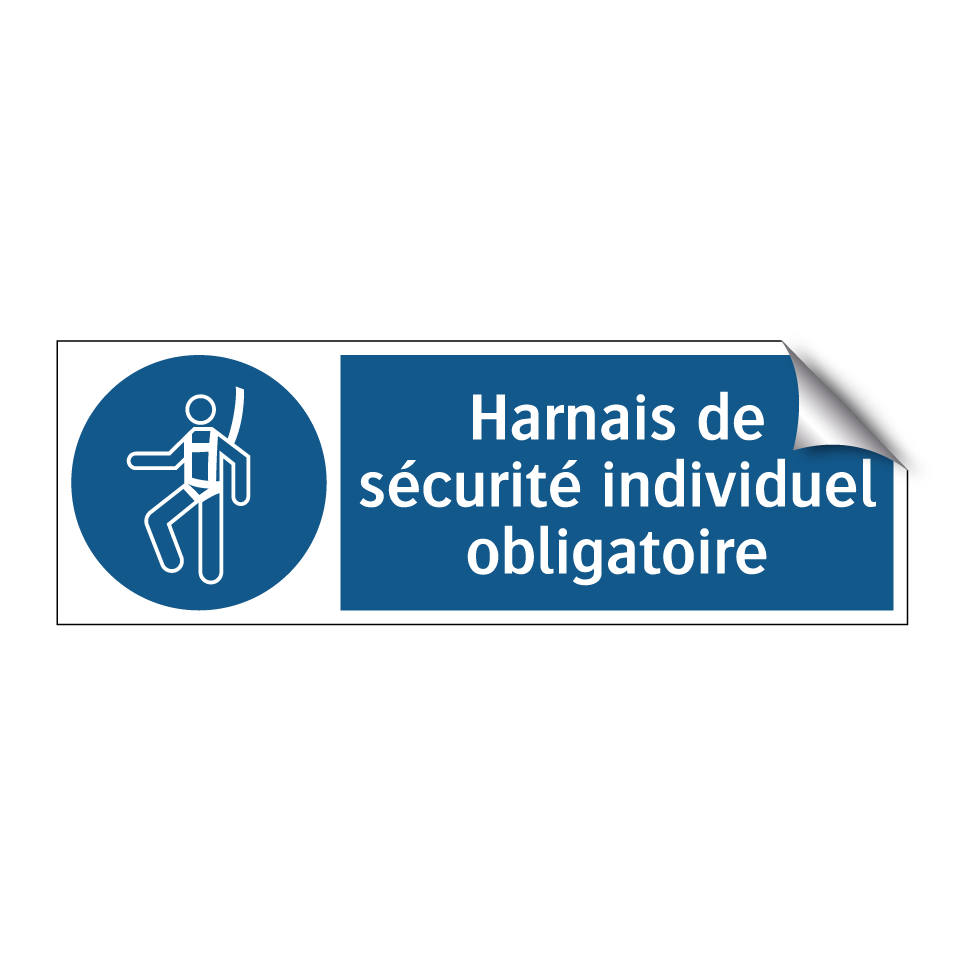 Harnais de sécurité individuel obligatoire