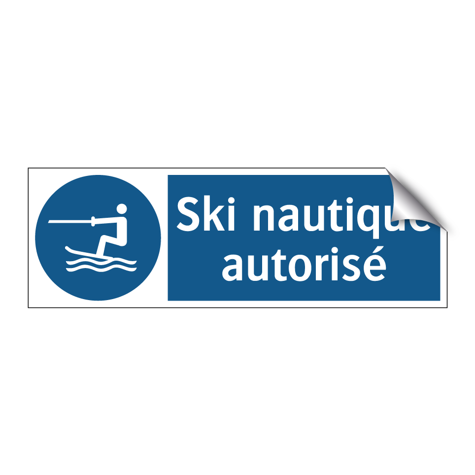 Ski nautique autorisé