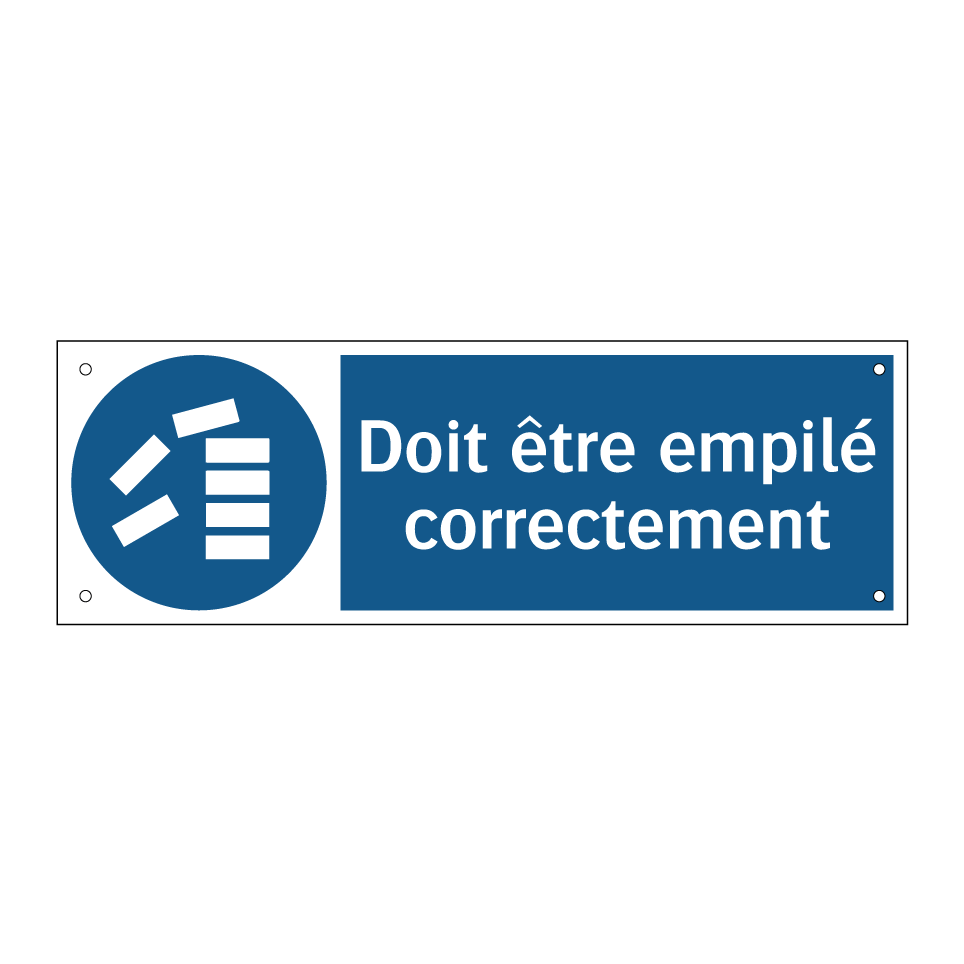 Doit être empilé correctement