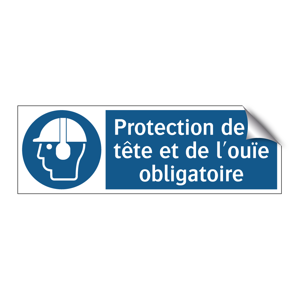 Protection de la tête et de l'ouïe obligatoire