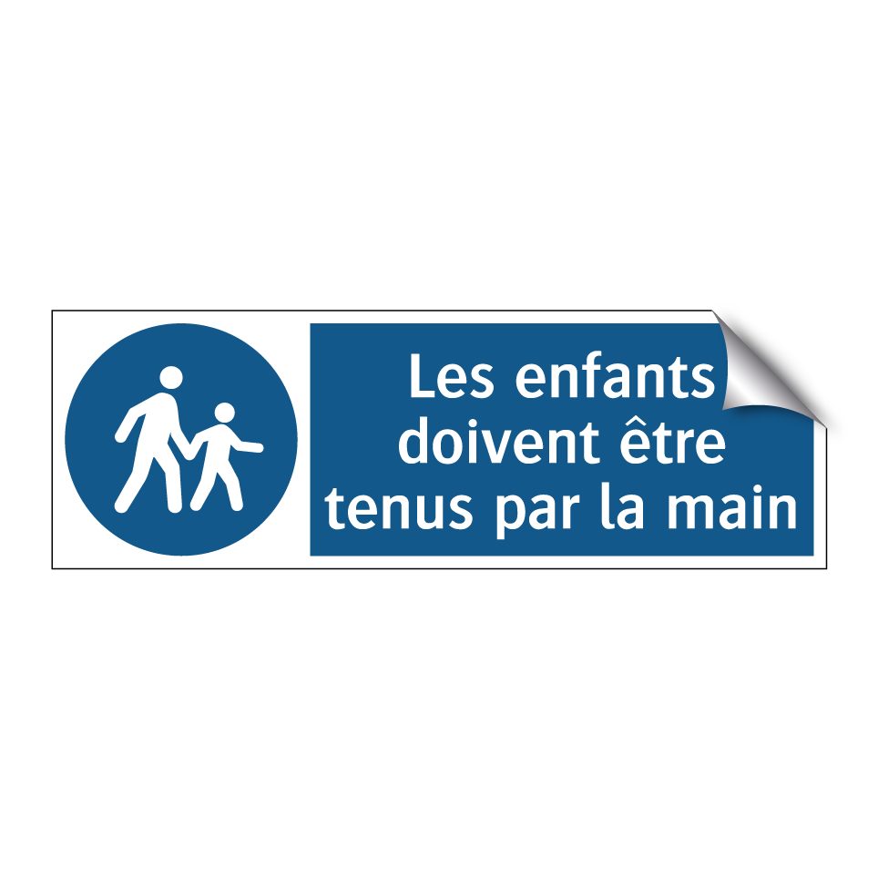 Les enfants doivent être tenus par la main