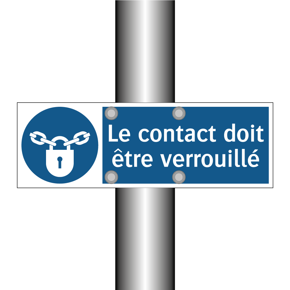 Le contact doit être verrouillé