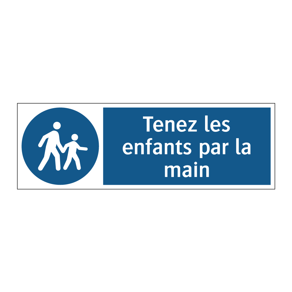 Tenez les enfants par la main