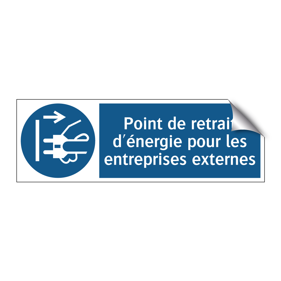 Point de retrait d'énergie pour les entreprises externes