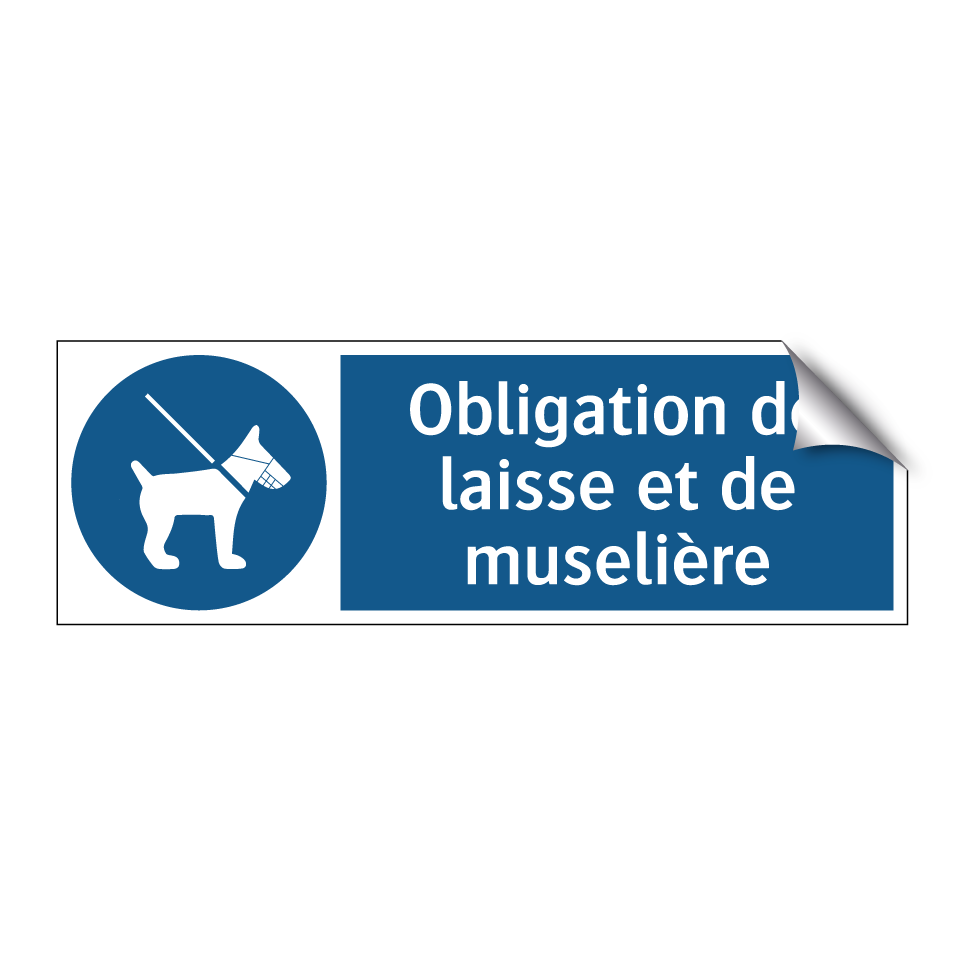 Obligation de laisse et de muselière