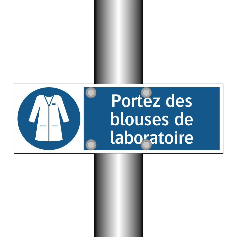Portez des blouses de laboratoire