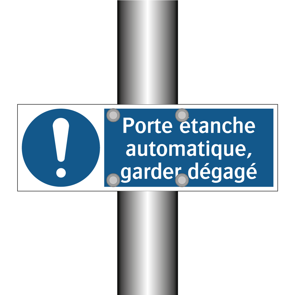Porte étanche automatique, garder dégagé