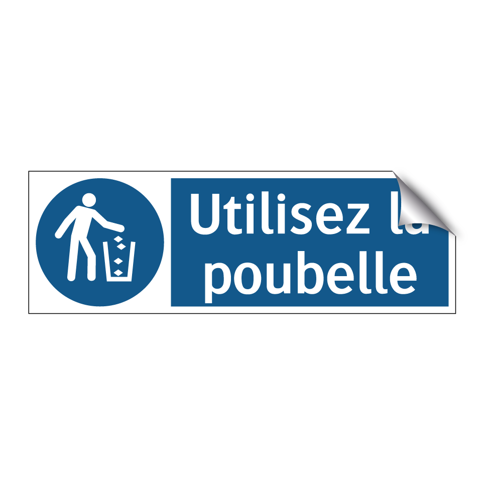 Utilisez la poubelle