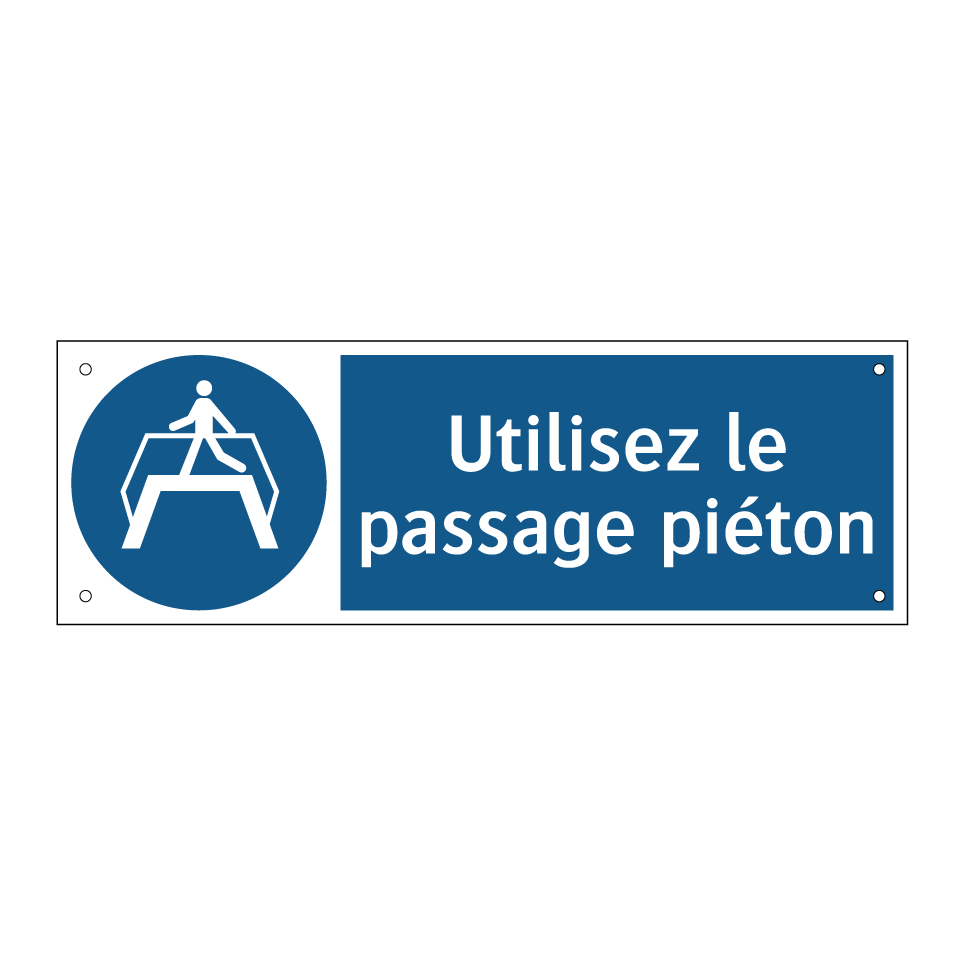 Utilisez le passage piéton