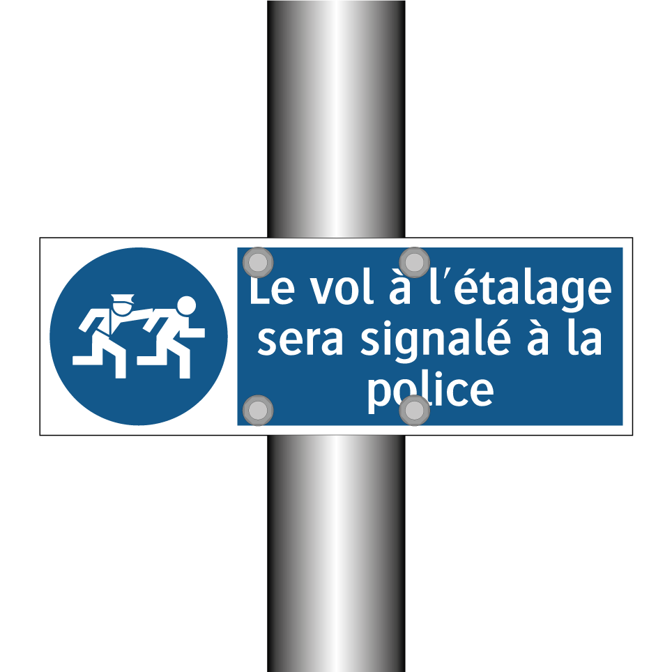 Le vol à l'étalage sera signalé à la police