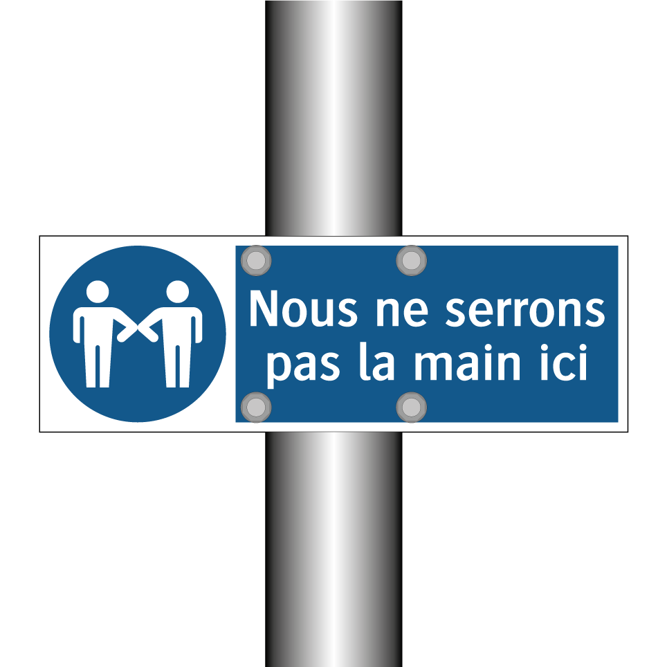 Nous ne serrons pas la main ici