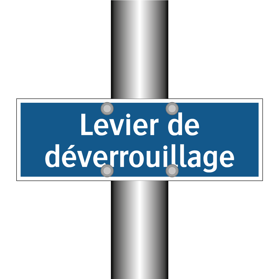 Levier de déverrouillage