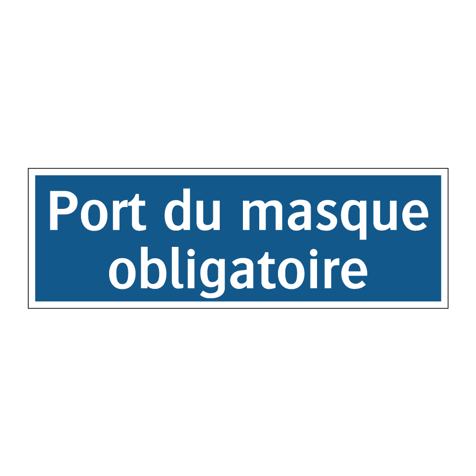 Port du masque obligatoire
