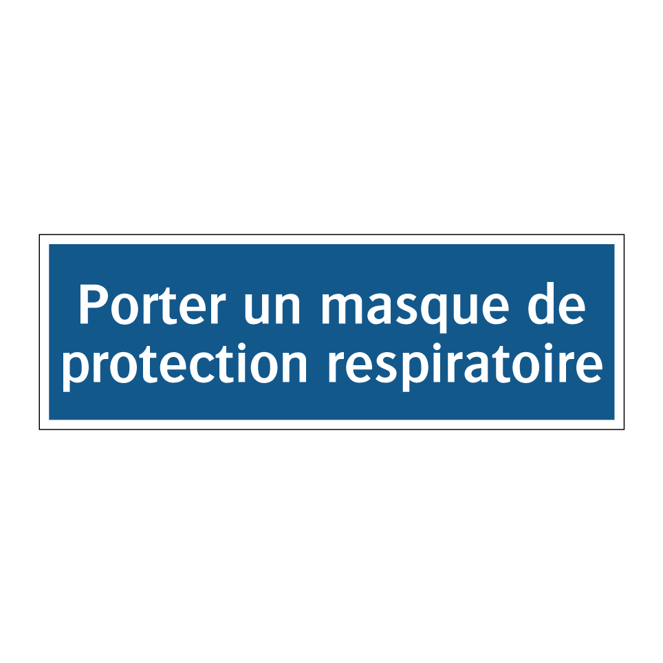 Porter un masque de protection respiratoire
