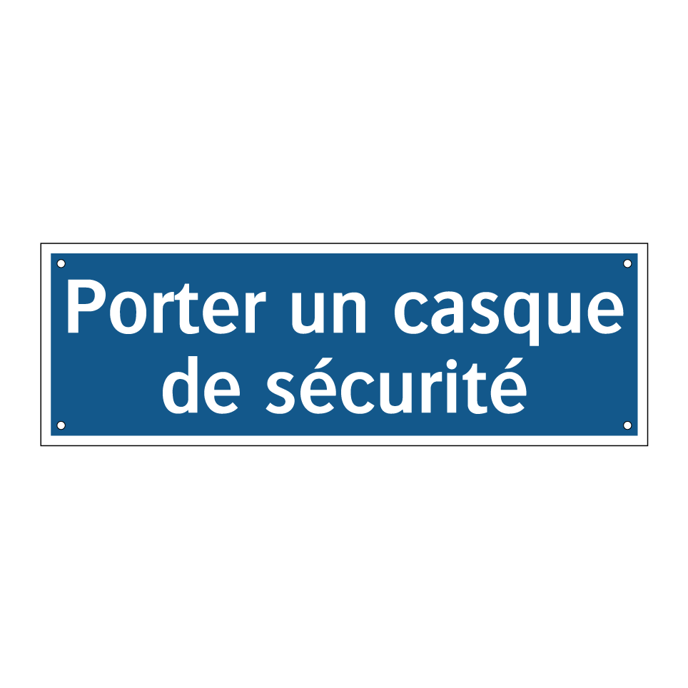 Porter un casque de sécurité
