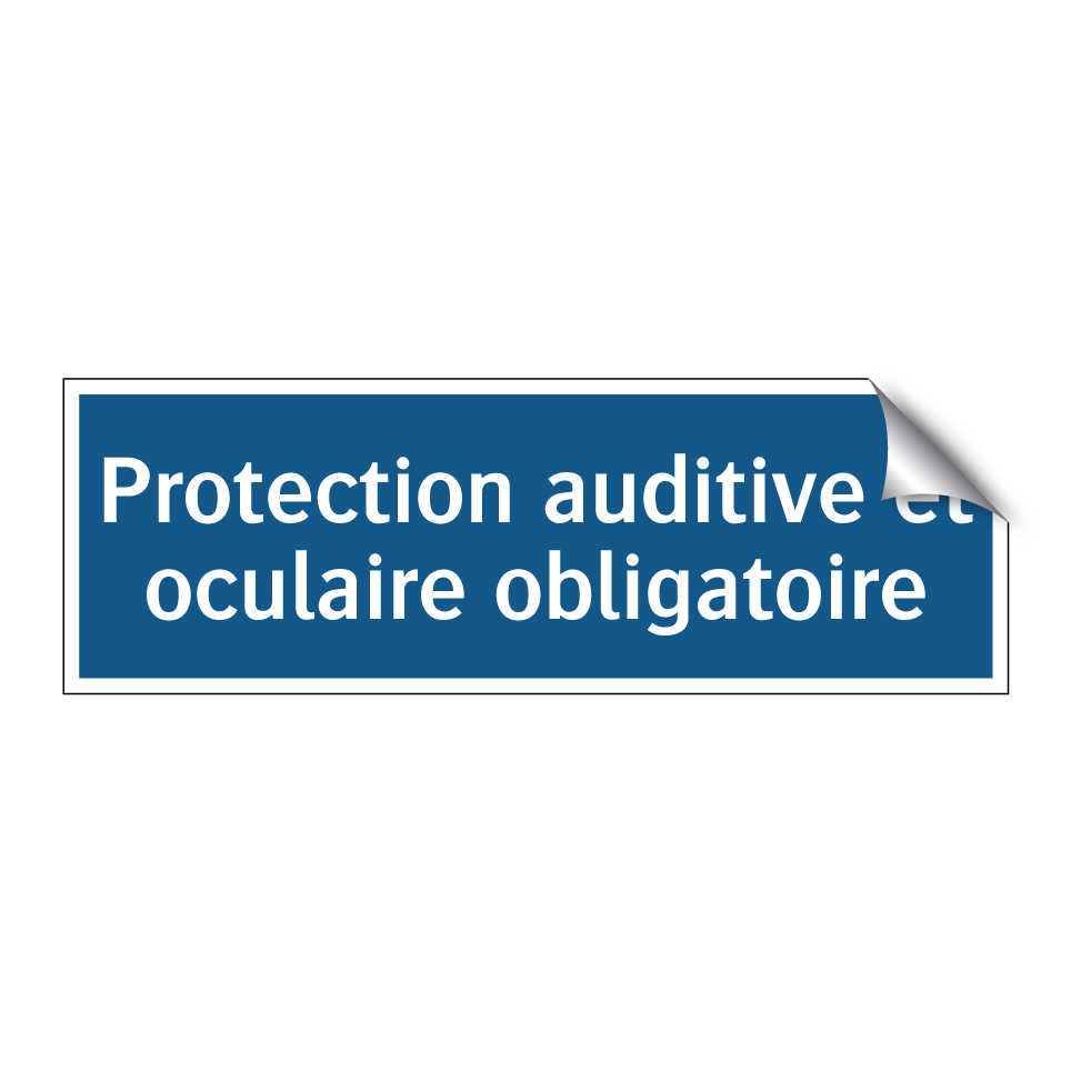 Protection auditive et oculaire obligatoire
