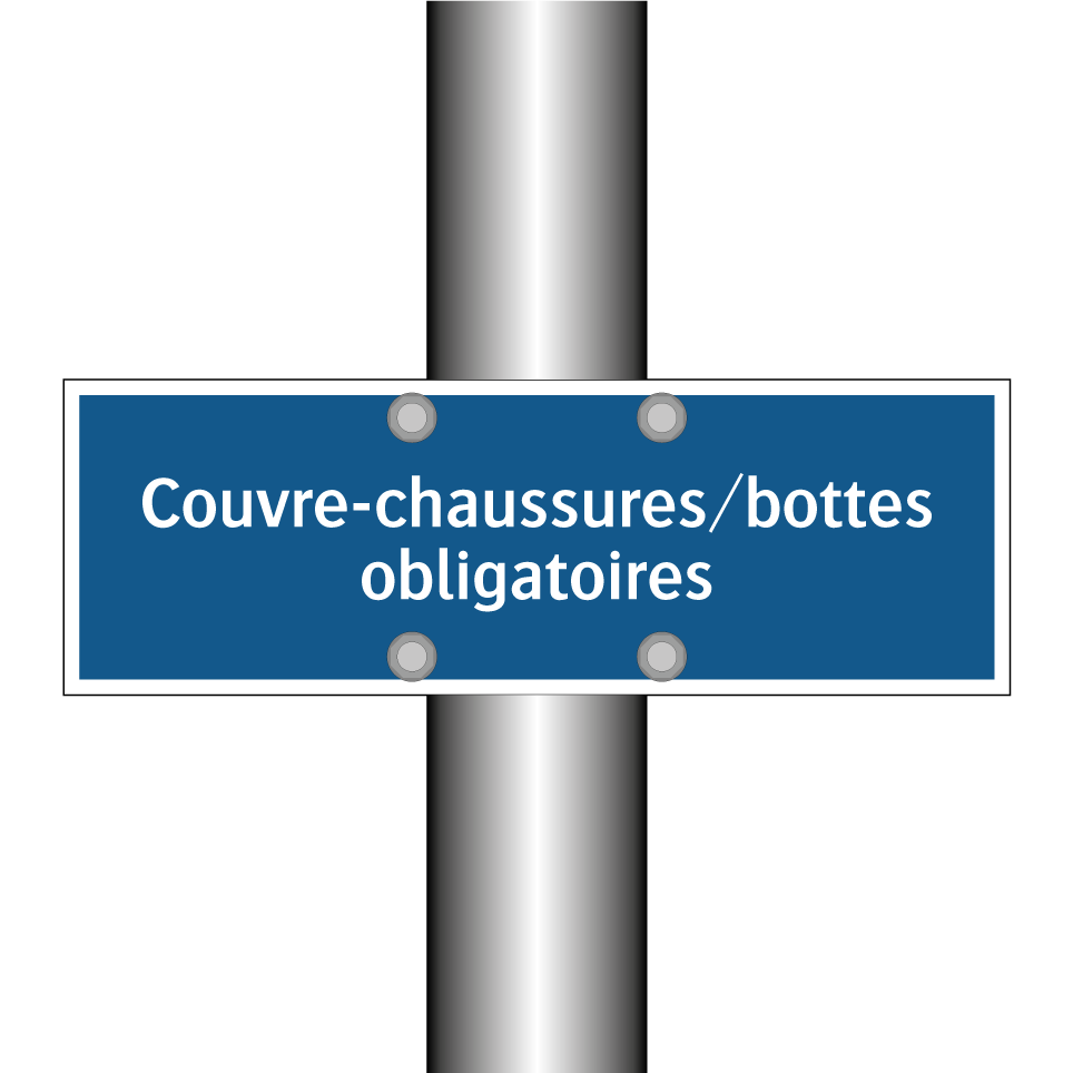 Couvre-chaussures/bottes obligatoires