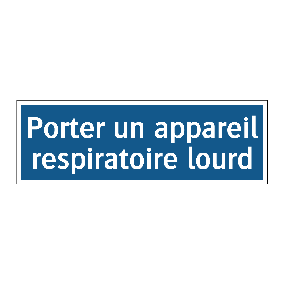 Porter un appareil respiratoire lourd