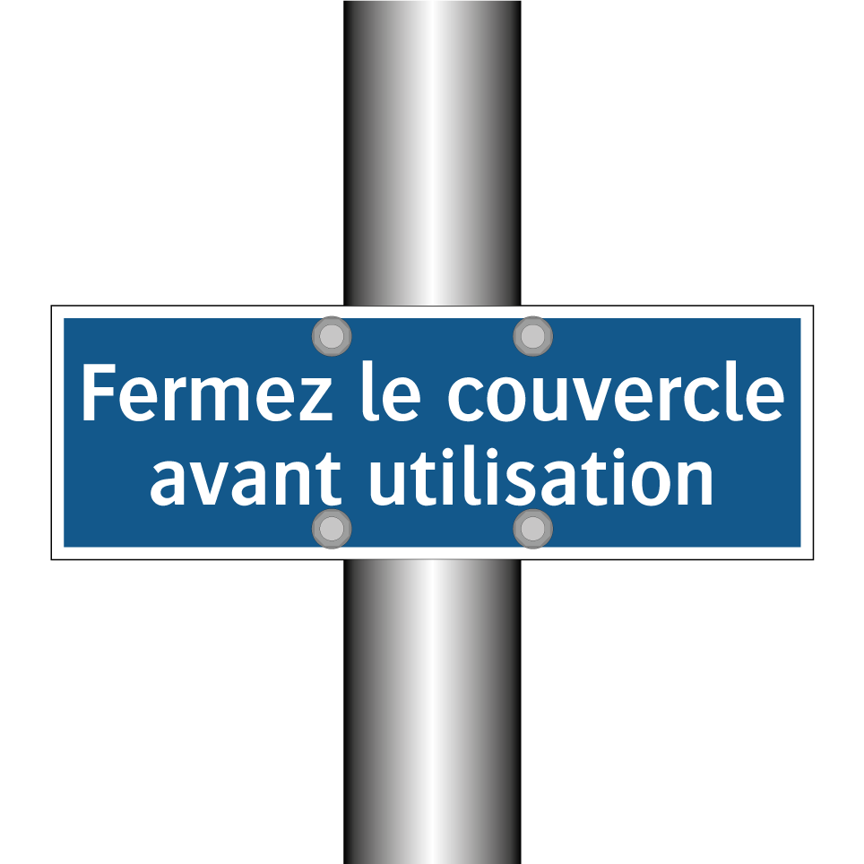 Fermez le couvercle avant utilisation