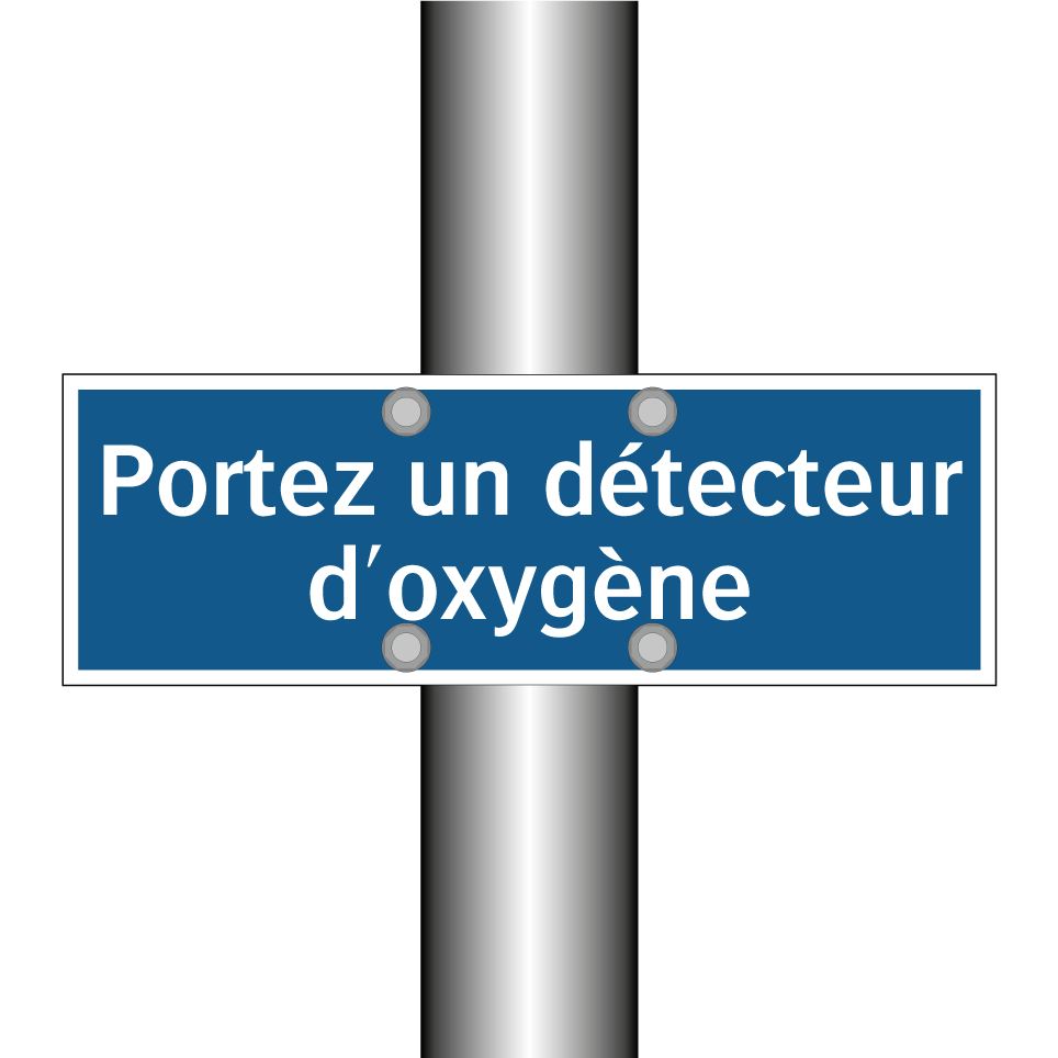 Portez un détecteur d'oxygène