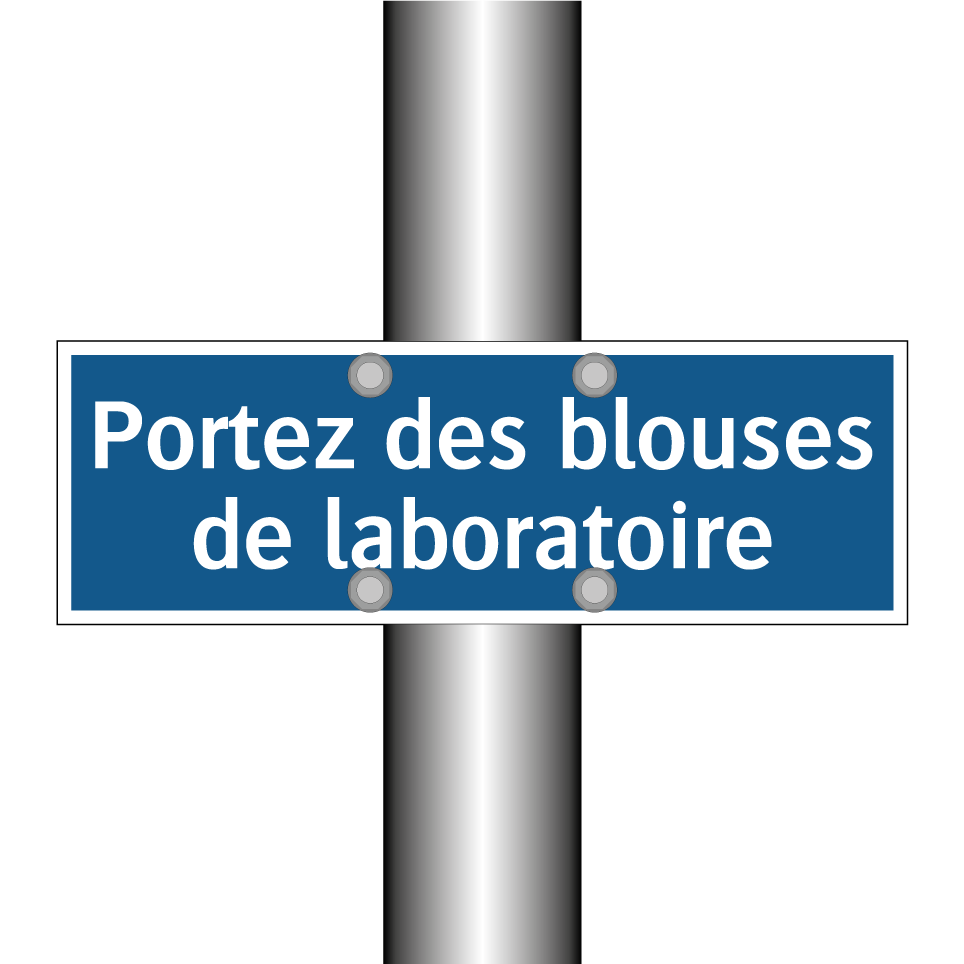 Portez des blouses de laboratoire