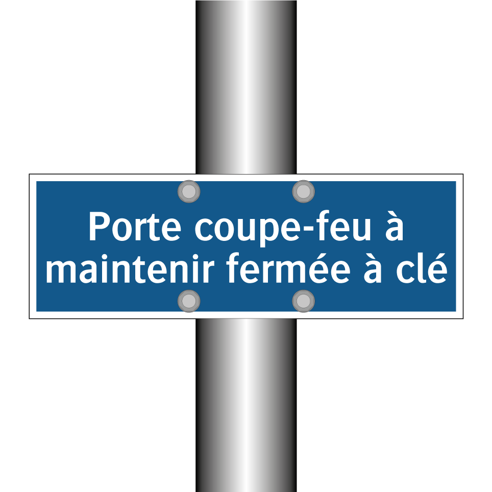 Porte coupe-feu à maintenir fermée à clé