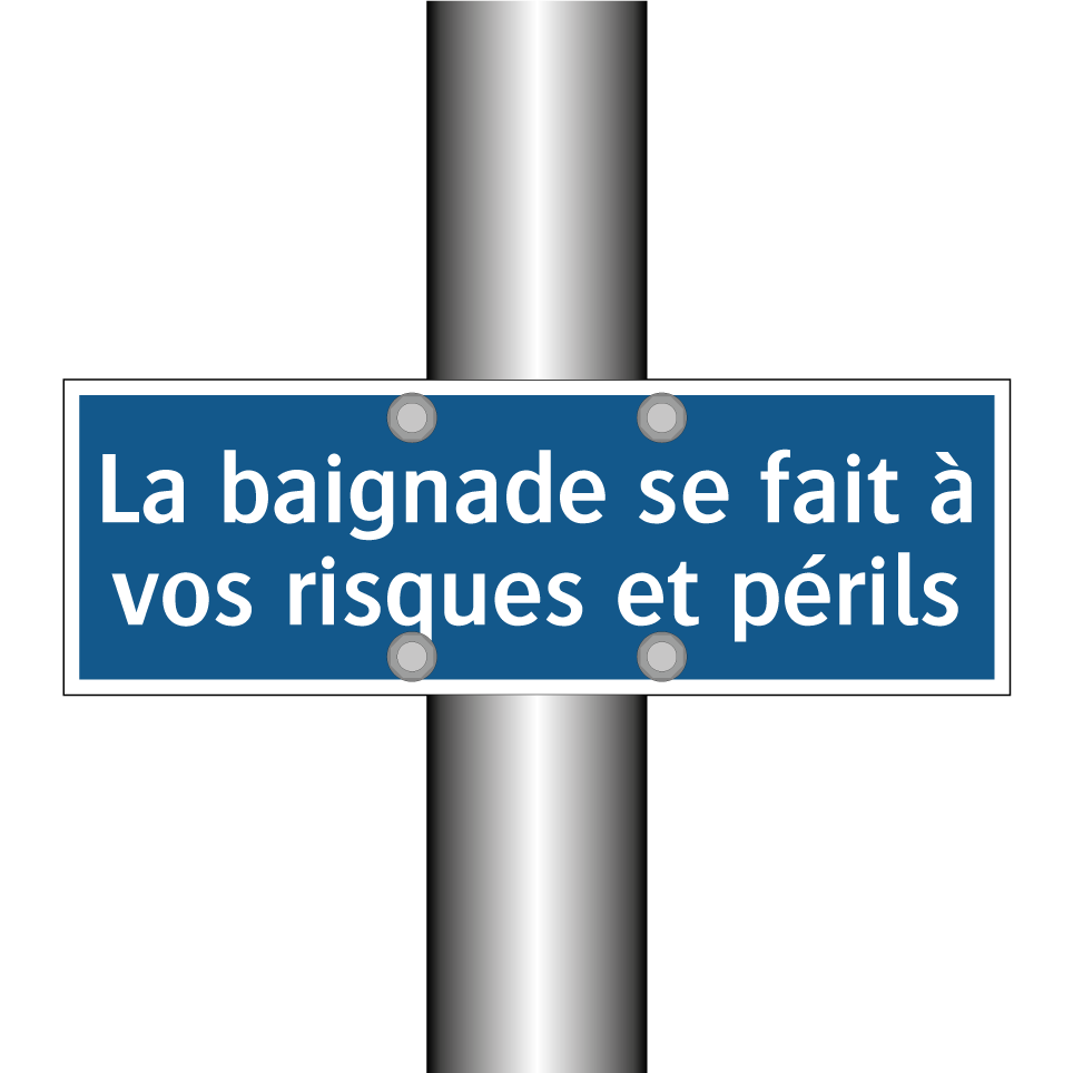 La baignade se fait à vos risques et périls.