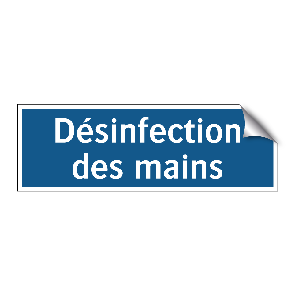 Désinfection des mains