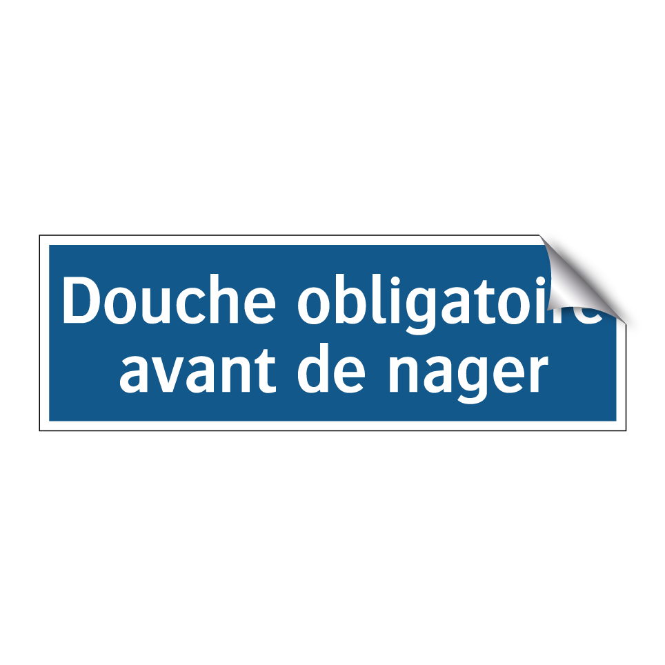 Douche obligatoire avant de nager