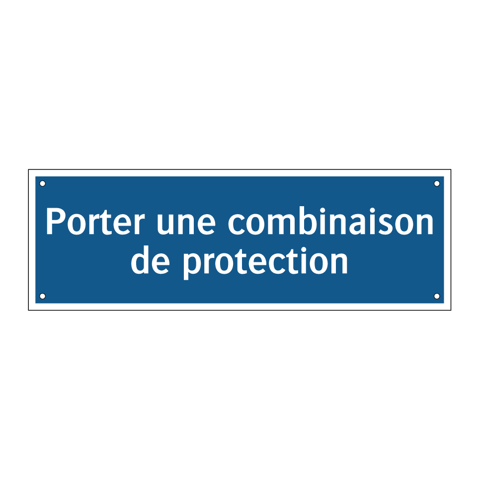 Porter une combinaison de protection