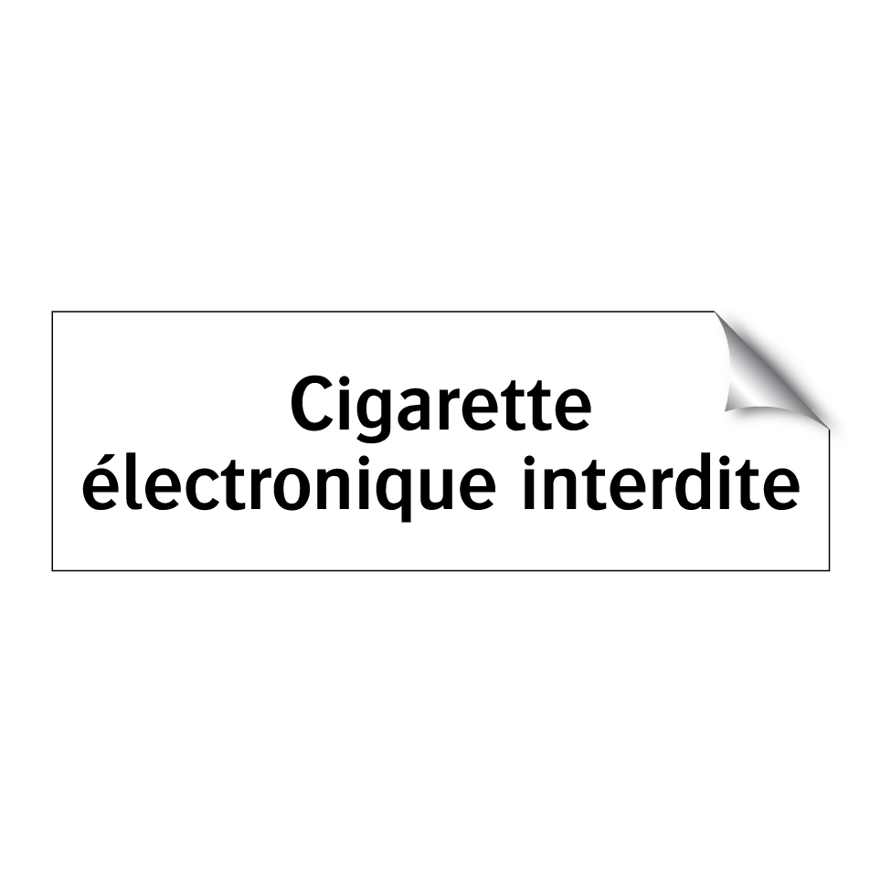 Cigarette électronique interdite