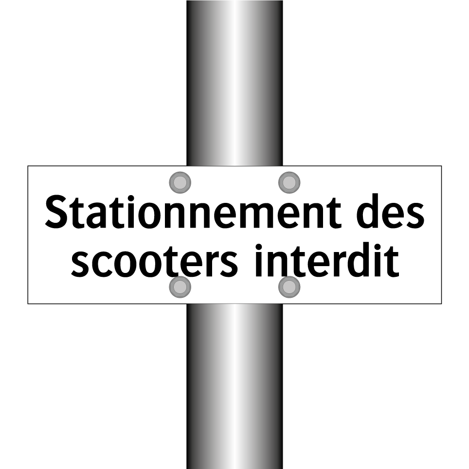 Stationnement des scooters interdit