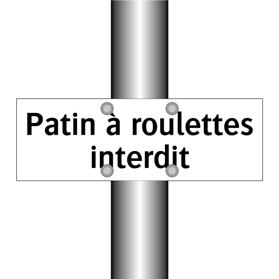 Patin à roulettes interdit