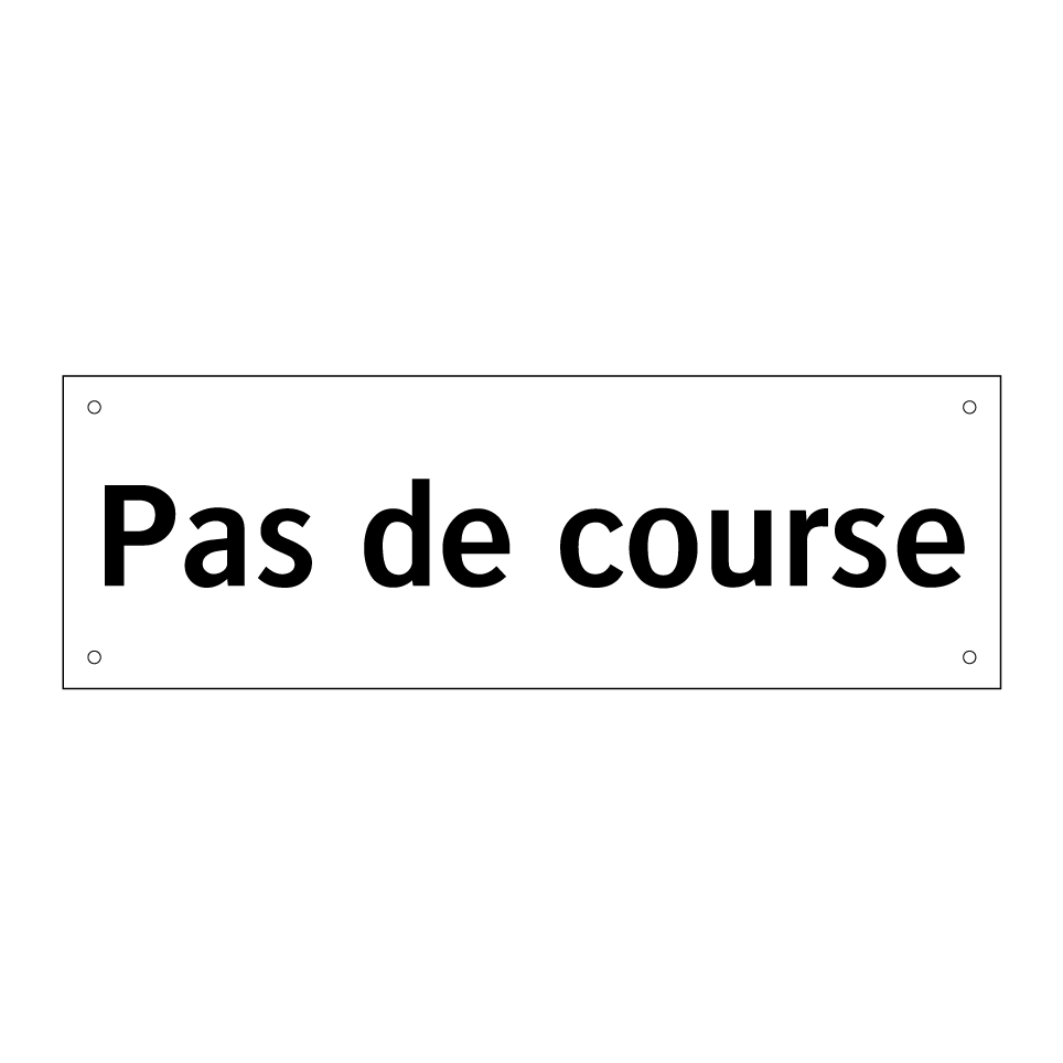 Pas de course