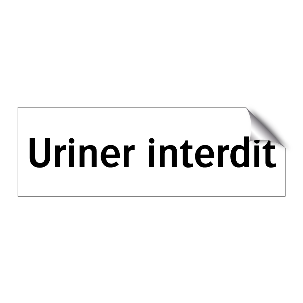 Uriner interdit