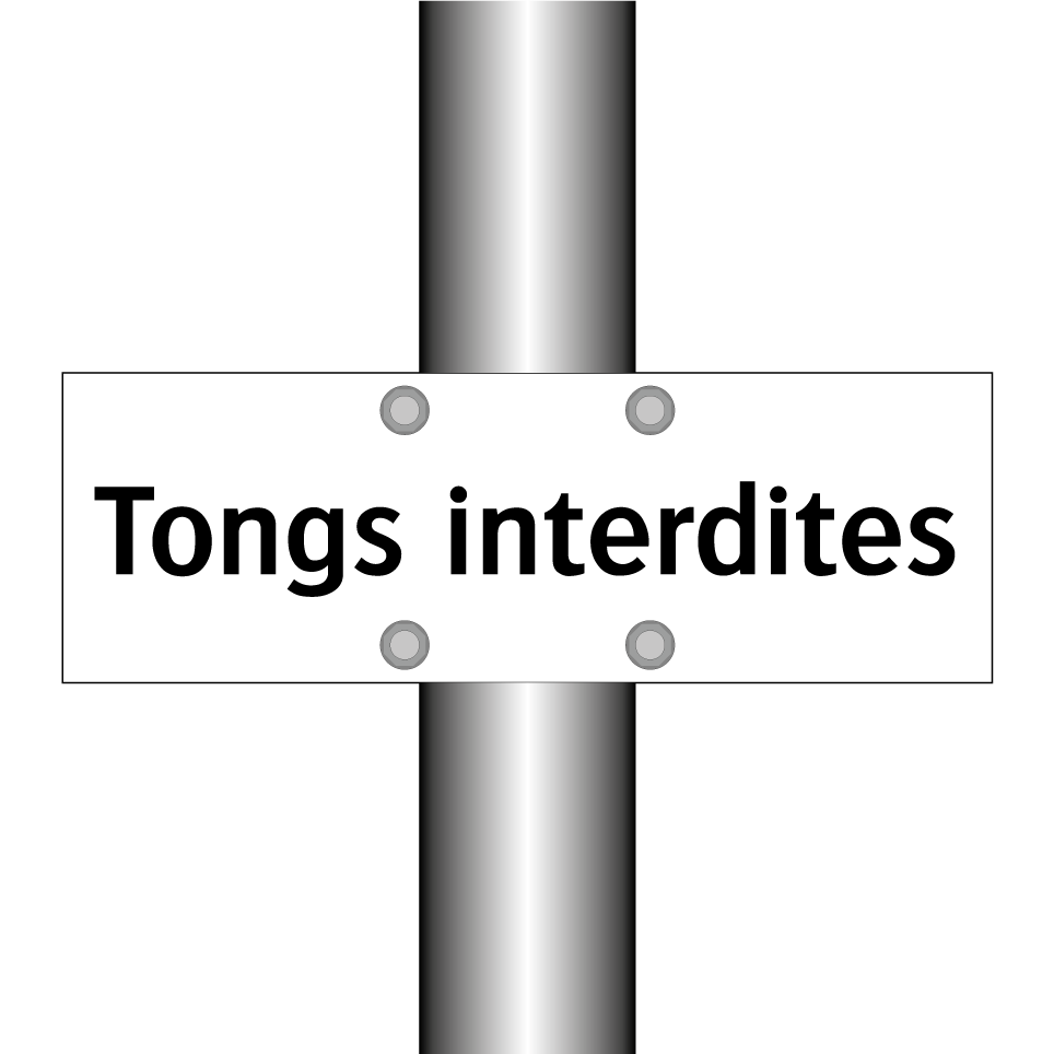 Tongs interdites