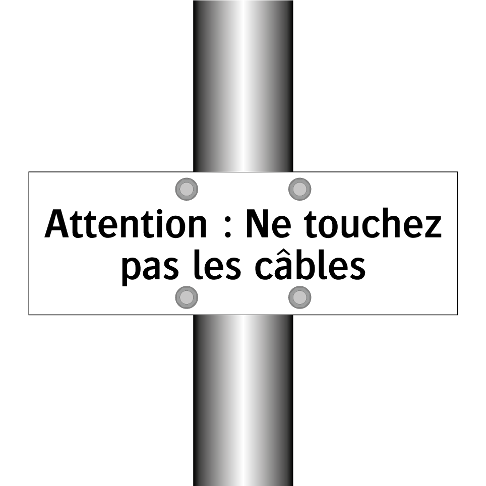 Attention : Ne touchez pas les câbles