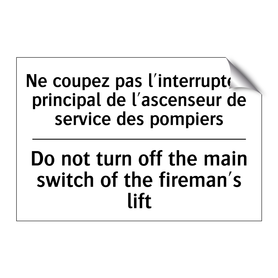 Ne coupez pas l'interrupteur principal  /.../ - Do not turn off the main switch  /.../