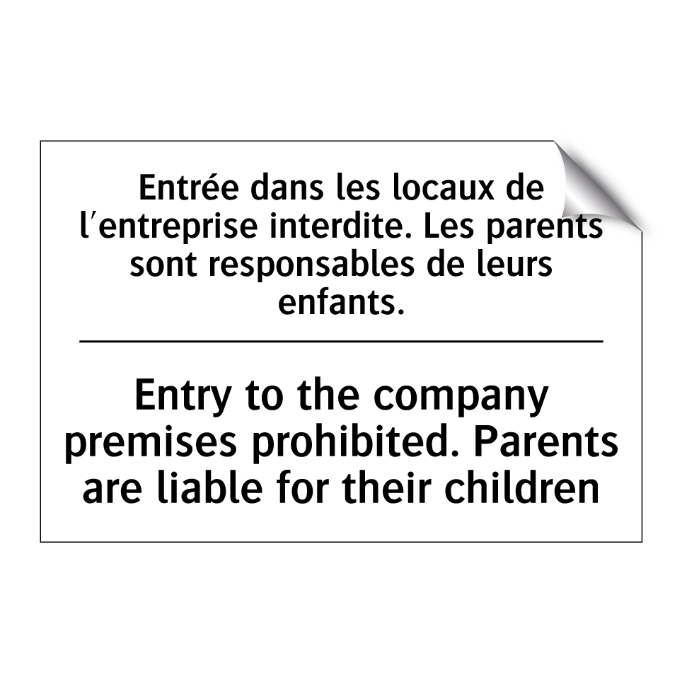 Entrée dans les locaux de l'entreprise  /.../ - Entry to the company premises  /.../