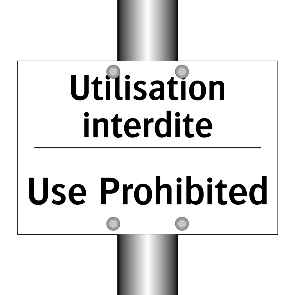 Utilisation interdite - Use Prohibited