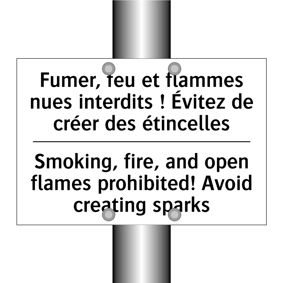 Fumer, feu et flammes nues interdits  /.../ - Smoking, fire, and open flames  /.../