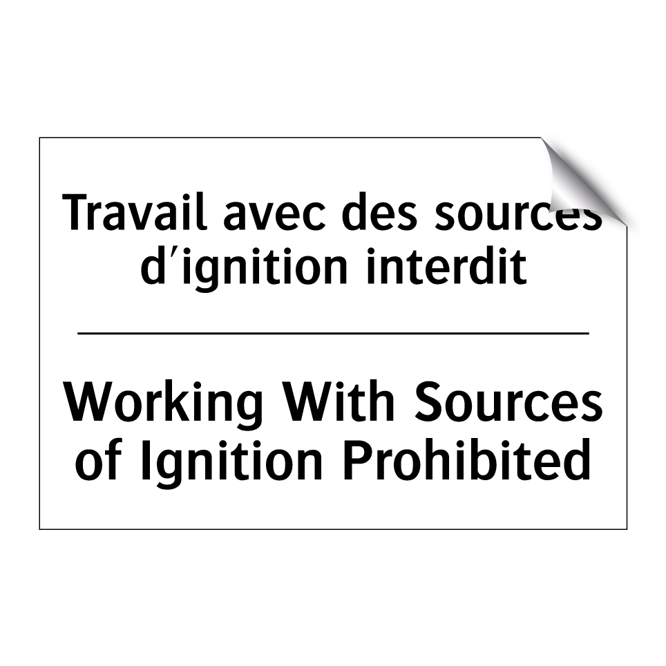 Travail avec des sources d'ignition  /.../ - Working With Sources of Ignition  /.../