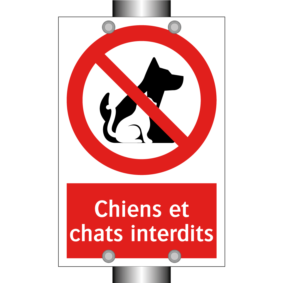 Chiens et chats interdits