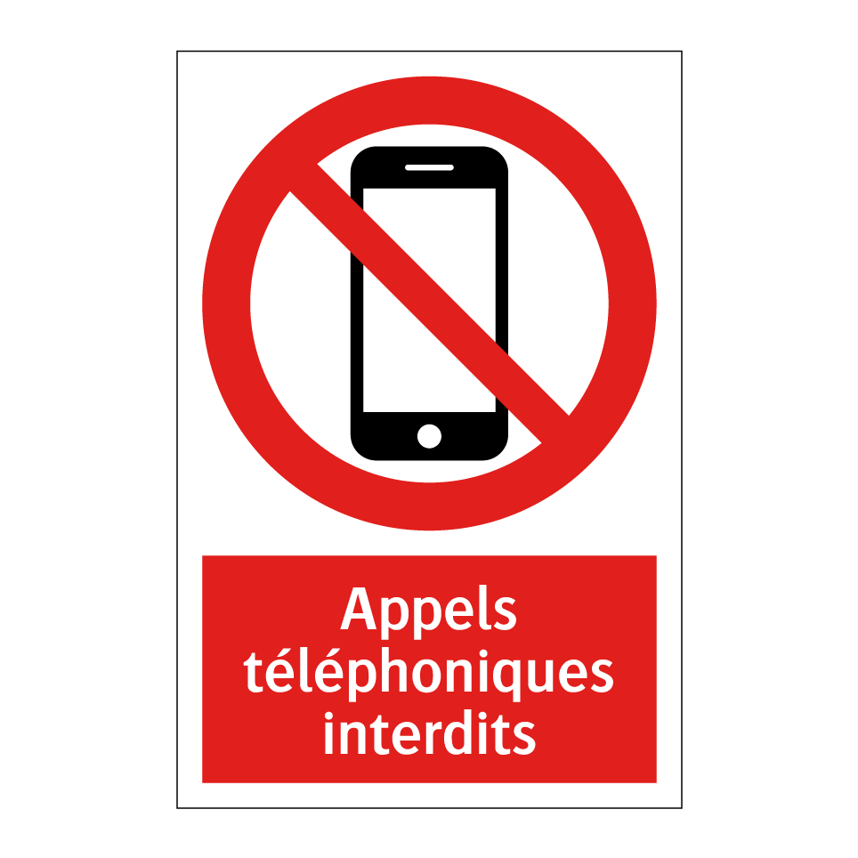 Appels téléphoniques interdits