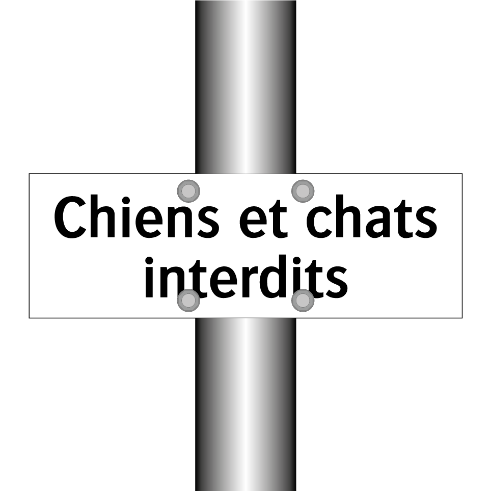 Chiens et chats interdits