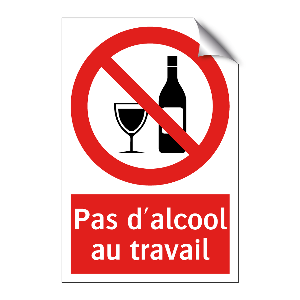 Pas d'alcool au travail