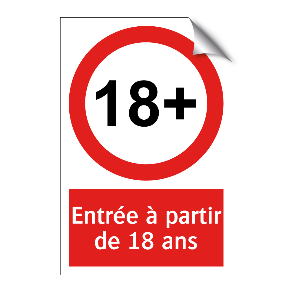 Entrée à partir de 18 ans