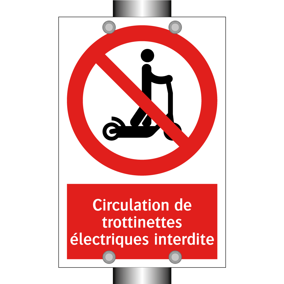 Circulation de trottinettes électriques interdite